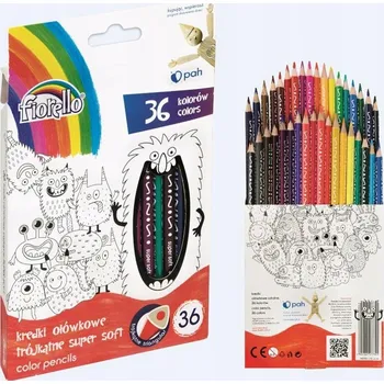 Pastelka Fiorello Super Soft pastelky trojúhelníkové školní 24 barev