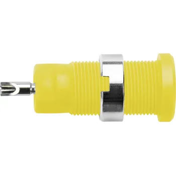 Krokosvorka Schützinger DI SEB 3400 Ni / GE bezpečnostní vestavná zásuvka 4 mm žlutá 1 ks
