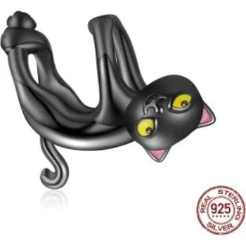 Přívěsek Prosperk Korálek na náramek černá kočička S2316