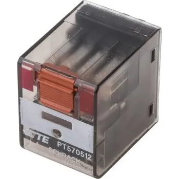 Relé Relé bez blokování 4PDT Montáž na plošný spoj 12V ac