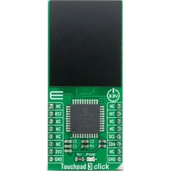 Vývojová deska Vývojový nástroj pro HMI, Touchpad 3 Click, klasifikace: Vývojová deska, pro použití s: MTCH6301