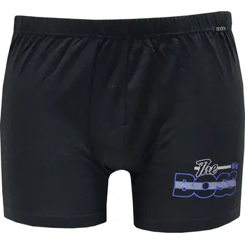 Boxerky Pánské boxerky s potiskem The Boss Andrie PS 5973 černá velikost 3XL