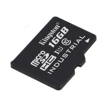 Paměťová karta KINGSTON 16GB microSDHC Industrial C10 A1 pSLC Card Single Pack w/o Adapter