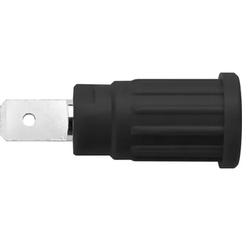 Krokosvorka Schützinger SEPB 6453 Ni / SW bezpečnostní lisovaná zásuvka 4 mm černá 1 ks