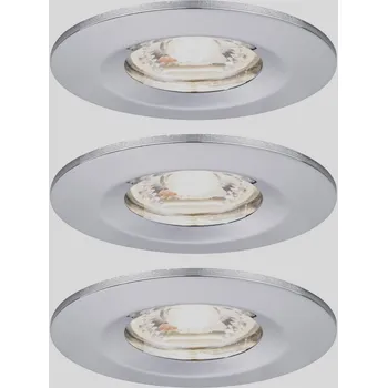 Venkovní osvětlení Paulmann 94303 EBL Nova mini Coin LED vestavné svítidlo, LED, 4 W, chrom, sada 3 ks