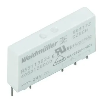 Relé Weidmüller RSS112024 24VDC-REL1U, 4061590000 zátěžové relé, 250 V/AC, 250 V/DC, 6 A, 20 ks