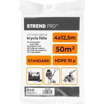 Zakrývací fólie na malování Fólie 12,5x4m 10µ zakrývací