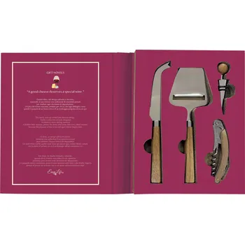 Kuchyňský nůž Sada na sýry – prkénko se 2 noži Easy Life nůž na sýr, nožík, nože krabička