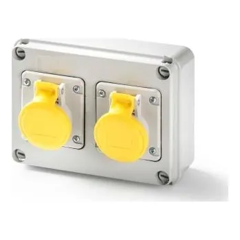 Elektrická zásuvka IP44 twin outlet box 2 x IP44 16a 3Pin 2