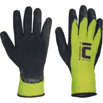 Pracovní rukavice Cerva Rukavice povrstvené zimní PALAWAN WINTER latex žlutá 8 M