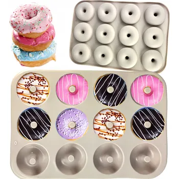 Nádoba na pečení SILIKONOVÁ FORMA DONUT PNEUMATIKY FORMIČKA NA KOBLIHY 12 Ks