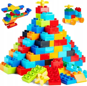 ostatní stavebnice VELKÉ PLASTOVÉ STAVEBNICE, SADA 240 dílů STAVEBNICE barevné