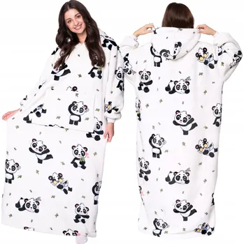 Dámská mikina Mikina dámská XXL bílá fleecová s kapucí a výstřihem do V