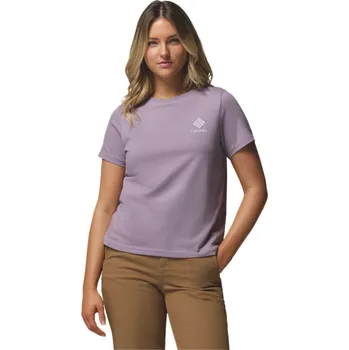 Dámské oblečení Columbia Rolling Bend Graphic SS W 2120021558 - shale purple/stacked gem mini L