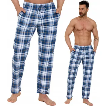 Pánské pyžamo Pánské pyžamové kalhoty Cornette 691/63 vel. M (46) s kapsami, kostkované