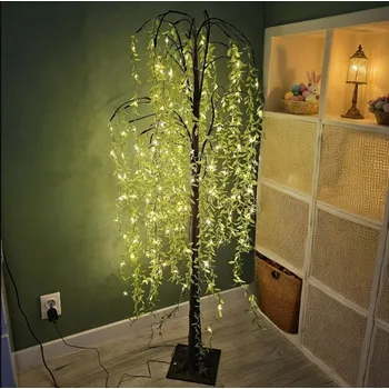 Lampička Lampa Noční lampa LED Velký strom stromek VRBA listy 150 cm 1,5 m