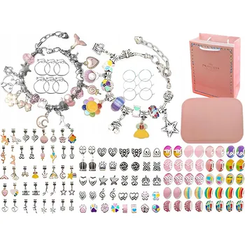 dětská sada na výrobu šperků Sada na výrobu šperků ChRLD s korálky a přívěsky 5+