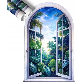 Fototapeta 3D nálepka Samolepící Maskovací na zeď 86x130 Tropický pohled