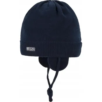Čepice Dětská čepice na zavazování, tmavě modrá, Döll, vel. 39