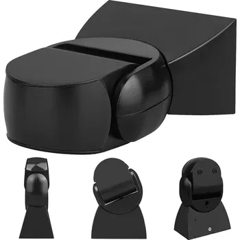 Pohybové čidlo PIR pohybový senzor Maclean, infračervený, IP65, černý s černou clonou, dosah 12 m, MCE201 B/B