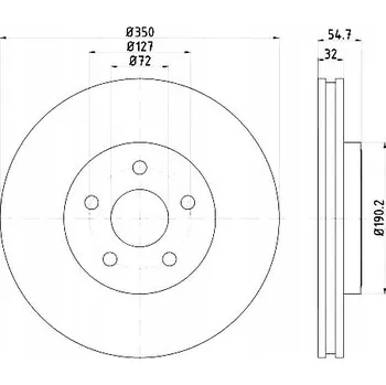 Brzdový kotouč Brzdové Kotouče HELLA 8DD 355 122-411
