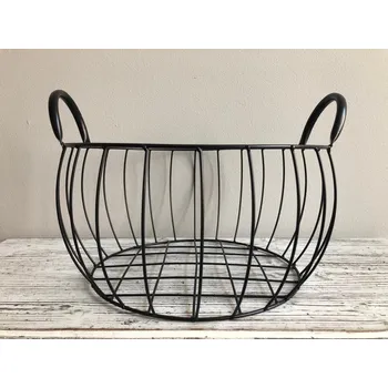 Vložka do organizéru na nářadí Kulatý proutěný kovový koš Velikost: Malý