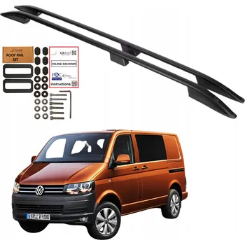 Příčník na automobil Střešní nosiče VOLKSWAGEN TRANSPORTER CARAVELLE T5 T6 PRODLOUŽENÁ VERZE ČERNÉ