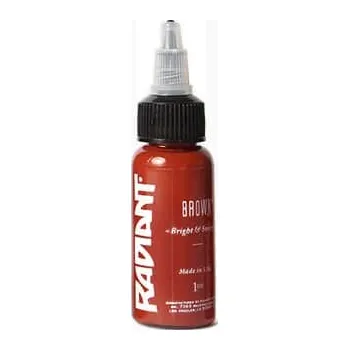 Tetovací barva Radiant Colors USA Radiant Ink Brown 30 ml