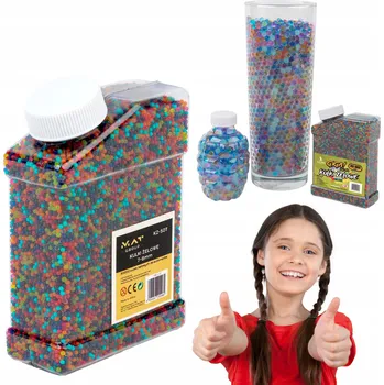 Dětská zbraň Gelové vodní kuličky do pistole a pušky na hydrogel, 50000 ks, 7-8 mm, barevné