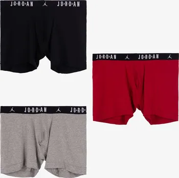 Boxerky Boxerky Jordan Flight Cotton Core 3-Pack Boxer Brief Gym Red/ Black XXL