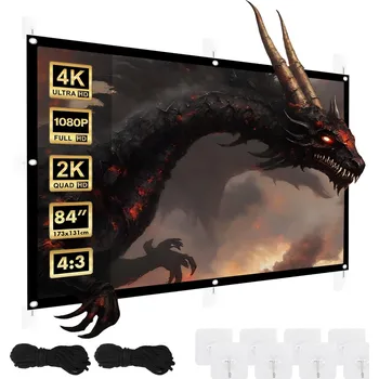 Projekční technika Projekční plátno Maclean, 86", 175x131cm, 25mm rám 4:3, napínací háčky, MC-166