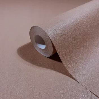 Tapeta Hnědá vinylová tapeta s jemnou strukturou do obývacího pokoje