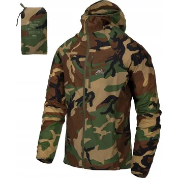 Pánská větrovka Větrovka Helikon-Tex US Woodland s kapucí, velikost S