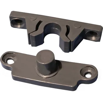 Nábytkové kování Klika - západka pro dveře s moskytiérou - antracitová ( balení - 10 ks )