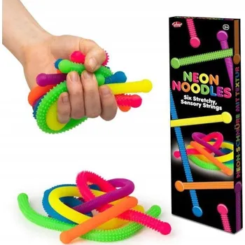 Obraz Neonové mačkací hračky těstoviny MIX 6 kusů