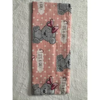 látková plena Dětská plena - růžové medvídek