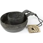 3055210154B Kupilka 55 + 21 SET Black - čierna súprava miska a hrnček, v balení