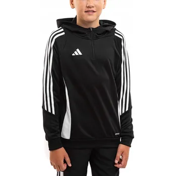 Pánská mikina Dětská Mikina adidas s kapucí Sportovní Tepláková Mikina Hoodie Tiro 24 vel. 152