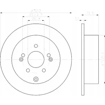 Brzdový kotouč Brzdový kotouč Hella 8DD 355 119-051
