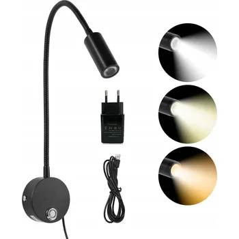 Lampička LED lampička k posteli s vypínačem NOČNÍ NAD POSTEL do ložnice ke čtení