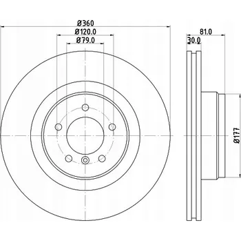 Brzdový kotouč Brzdový kotouč Hella 8DD 355 128-981