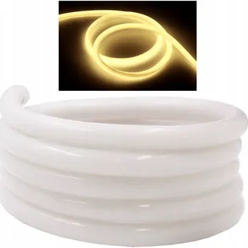 LED osvětlení 2835 NEONOVÁ LED PÁSKA 360° hadice 1 m neutrální bílá 230V IP67 bez napájení