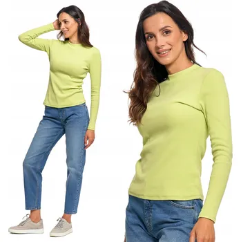 Dámská mikina Dámská stylová bavlněná Mikina s dlouhým rukávem a žebrováním MORAJ 3XL