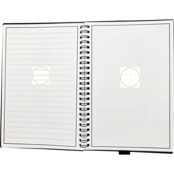 Sešit Dreiklang be smart 4270001452108 Přepisovatelný zápisník s plánovačem linkovaný, tečkovaná lineatura (tečkované čtverečky) černá Počet listů: 50 DIN A5