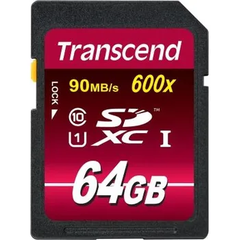 Paměťová karta Karta SD SDXC 64 GB MLC Transcend -25 → plus 85°C