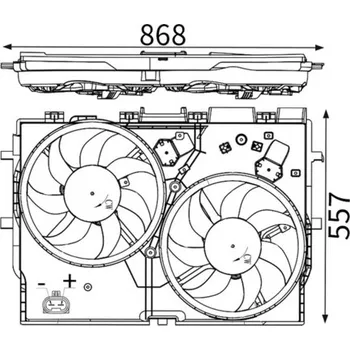 Motor automobilu Větrák chlazení motoru MAHLE ORIGINAL CFF 229 000S