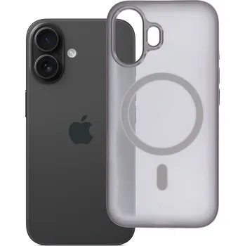 Náhradní díl pro mobilní telefon Kryt Flexline Mag Cover s MagSafe pro iPhone 16 šedé