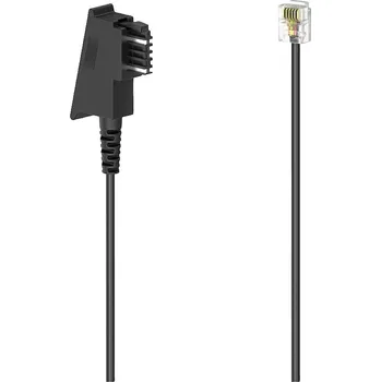 Hama telefonní kabel [1x TST zástrčka - 1x RJ12 zástrčka 6p6c] černá