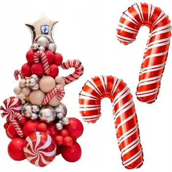 Balónek Fóliový balónek LÍZÁTKO Vánoční 2 ks