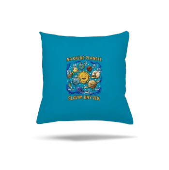 Polštář Bastard Věk na planetách polštář Blue Turquoise